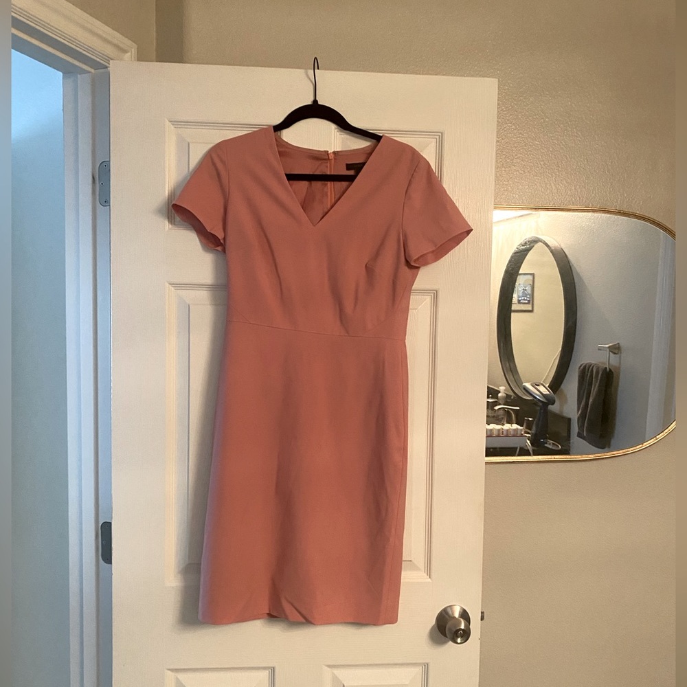 Short sleeve rose colored dress from JCrew.. great shape